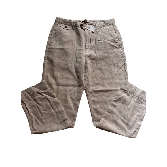 Banana Republic Other - banana republic slim Straight Beige Linen pants Size 31 X 30 NWT